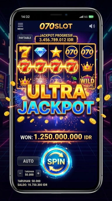 Cuplikan layar menu unduhan 070slot untuk perangkat Android